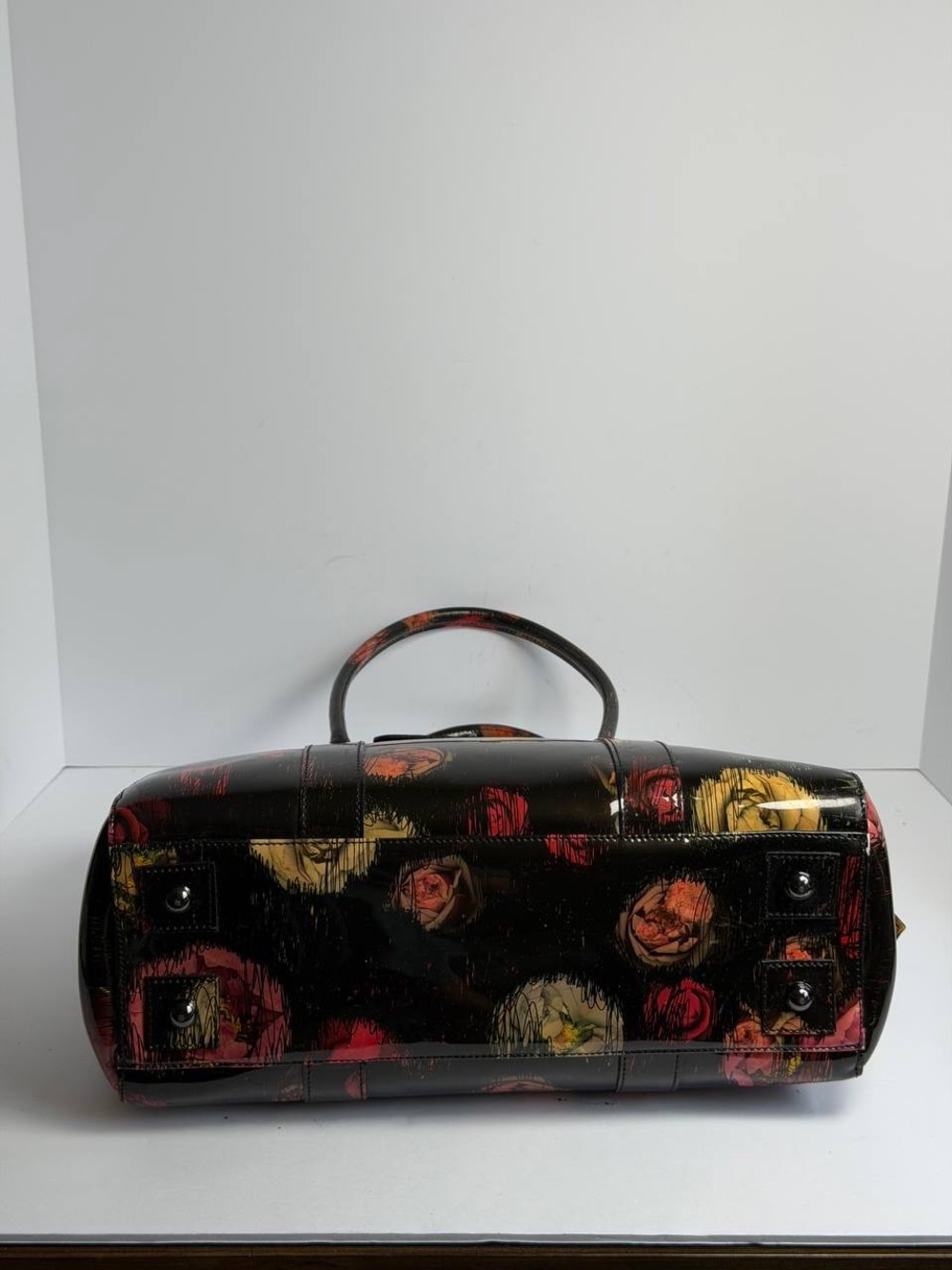 Mulberry Scribbly Floral Patent Leather Bayswater Handbag EXTREMELY RARE - Picture 11 of 16